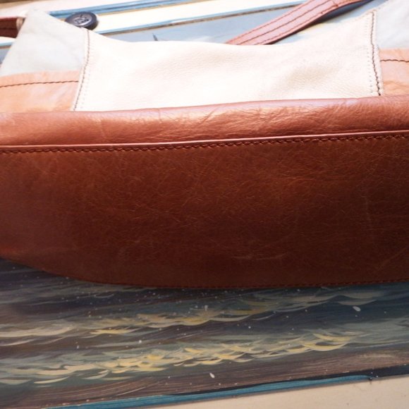 The Sak 100% Genuine Leather Multi Colored Handbag Vintage - Picture 5 of 8